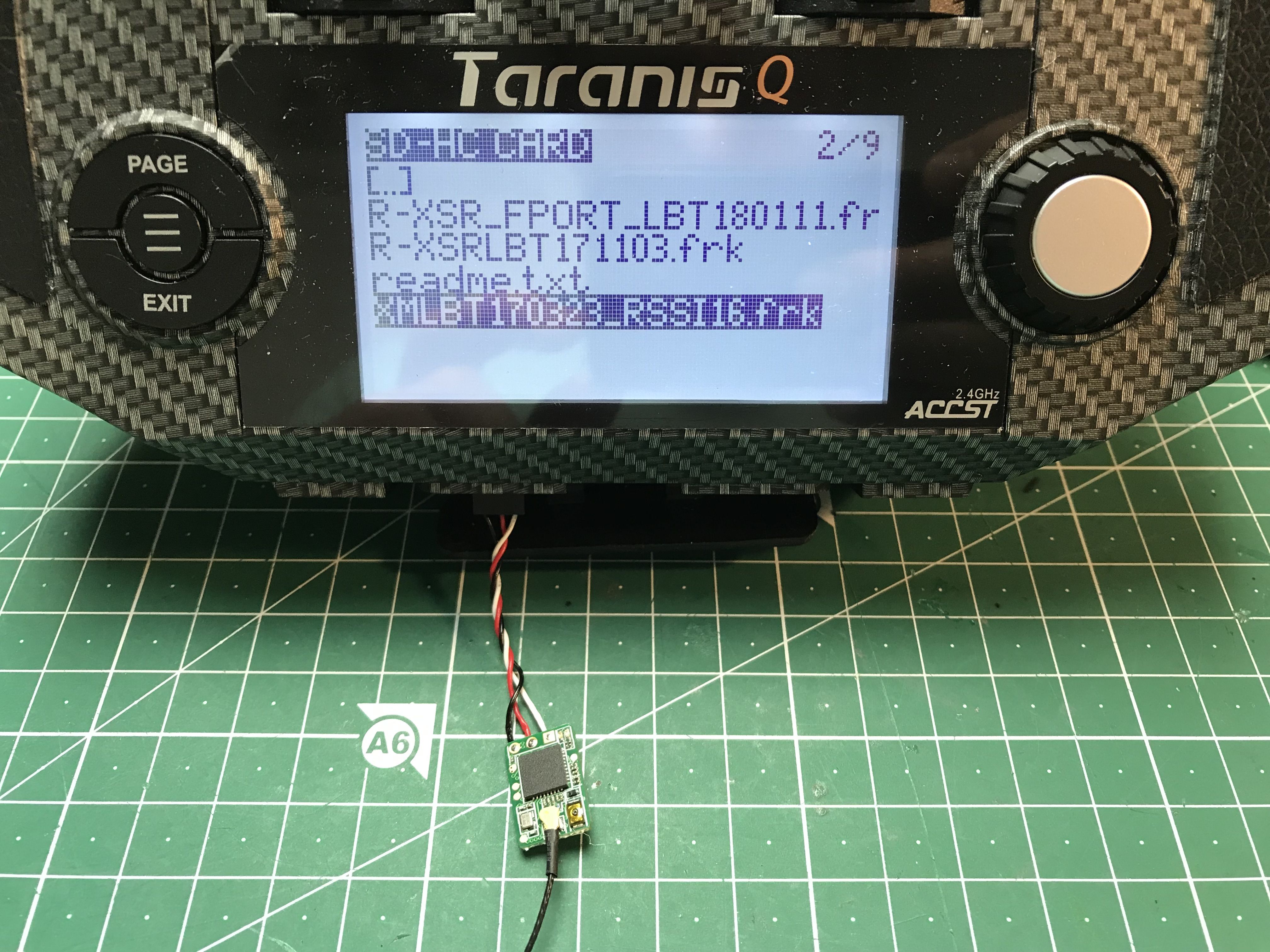 Updating the receiver firmware