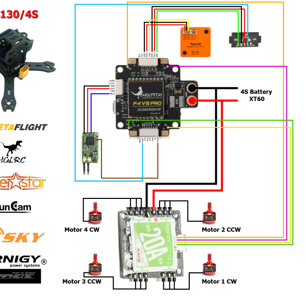 Wiretap S 130mm 4s Fpv Racer