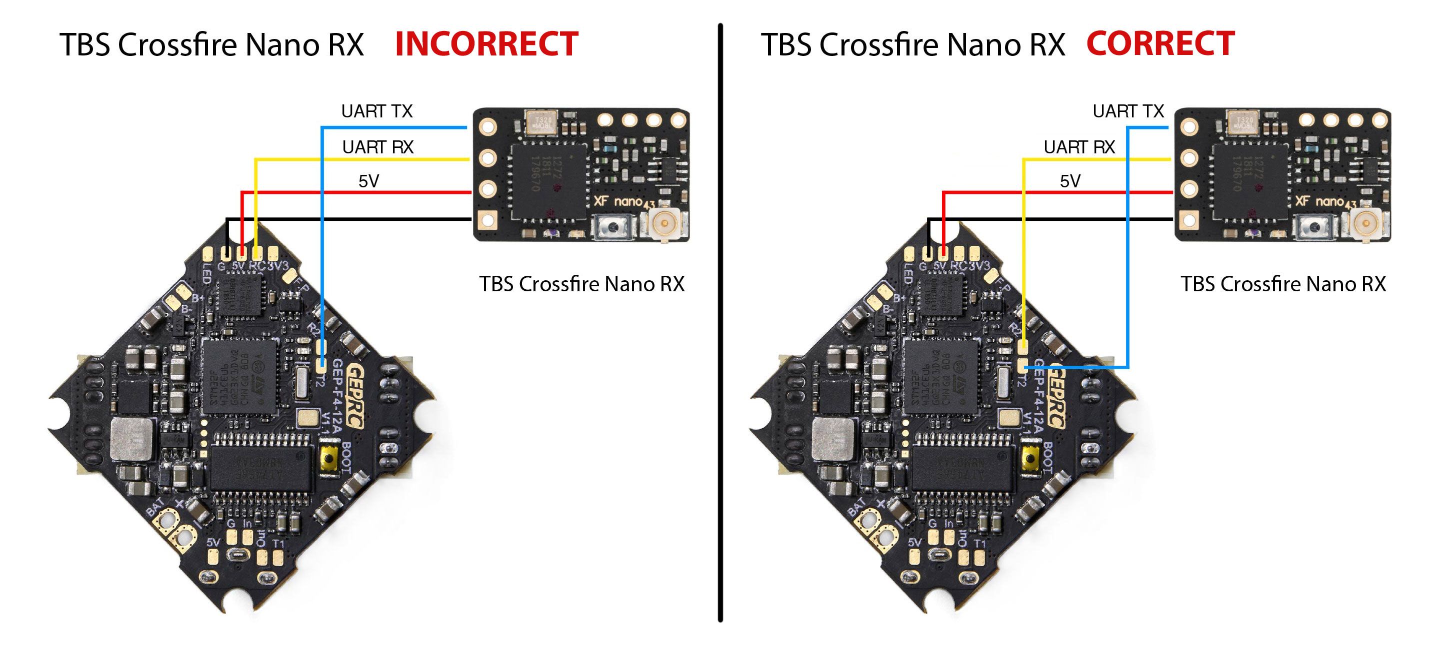 Схема подключения tbs crossfire